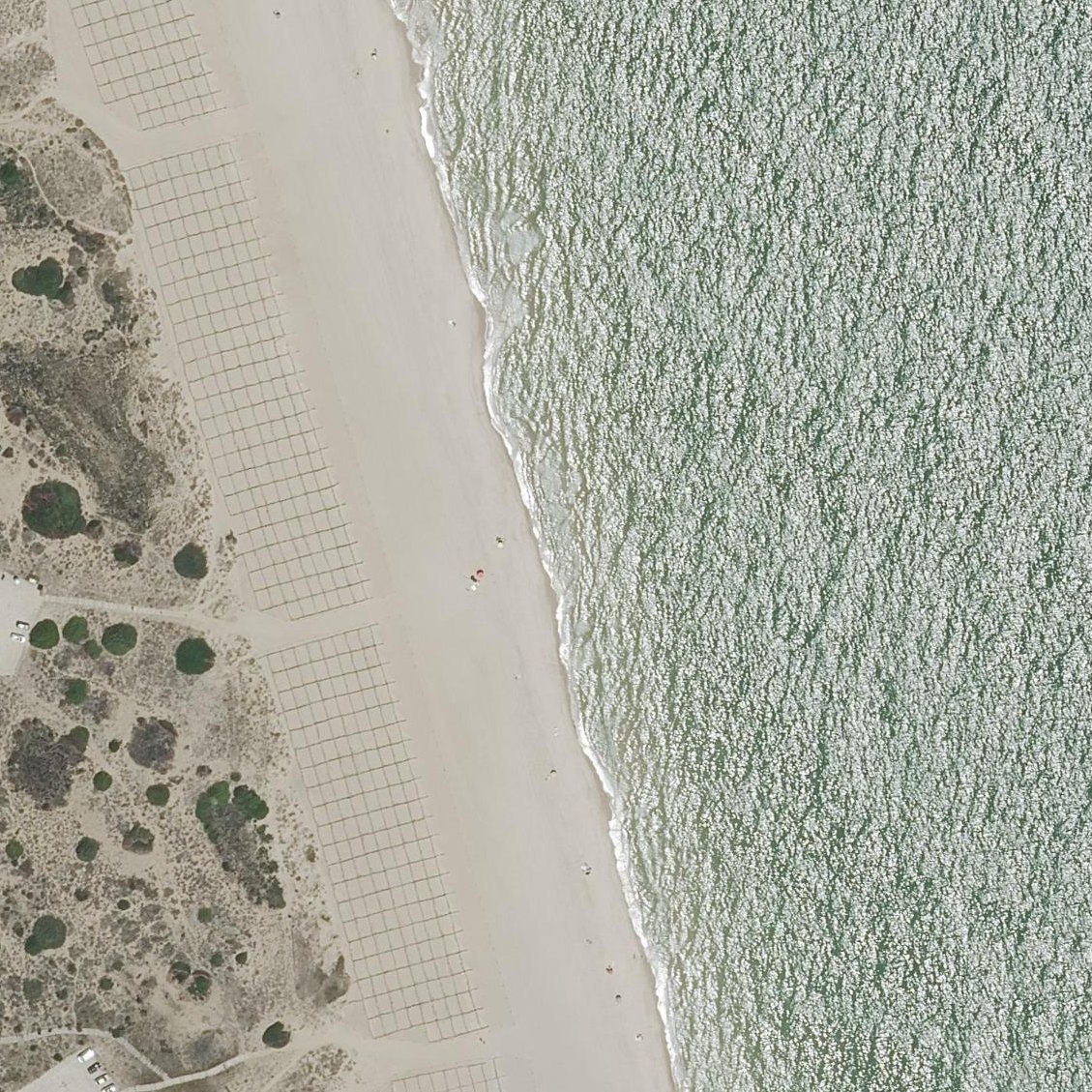 Aerial map of Platja de València (Clothed and Nudist)