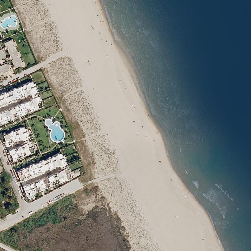 Aerial map of Platja de Xeraco