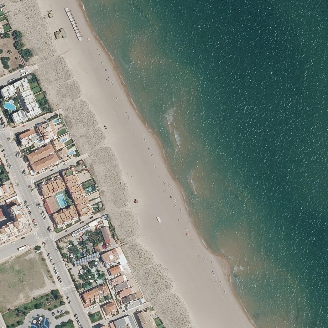 Aerial map of Platja de Xeraco