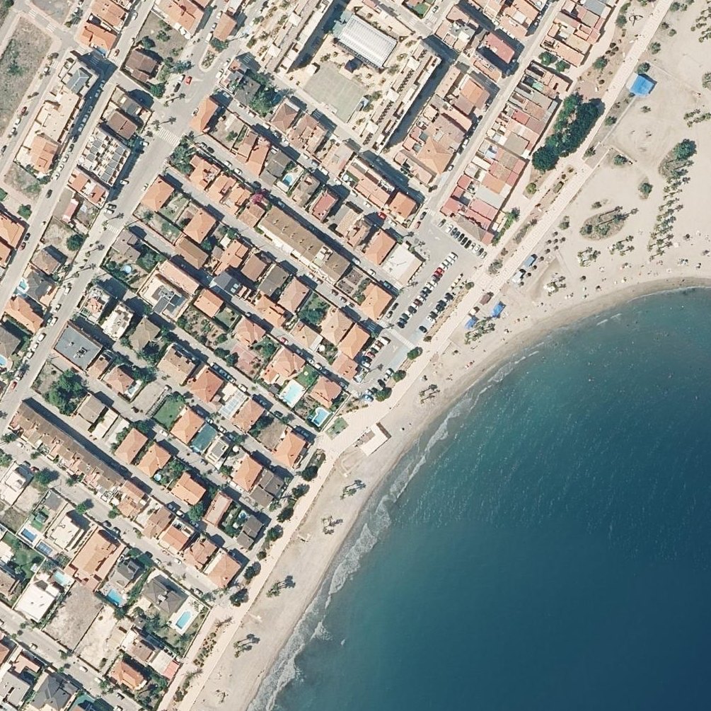 Aerial map of Platja de Xilxes, País Valencià