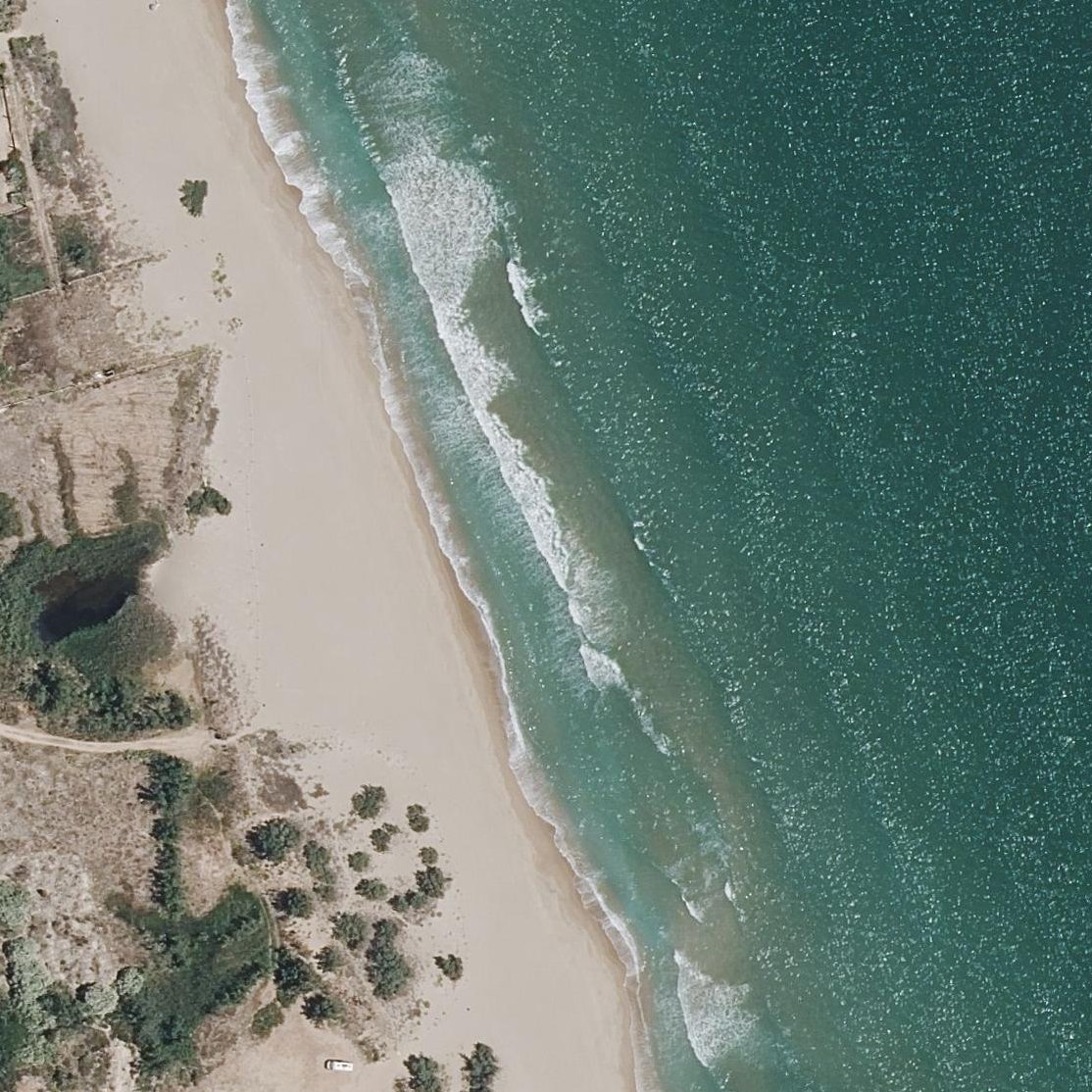 Aerial map of Platja del Brosquil