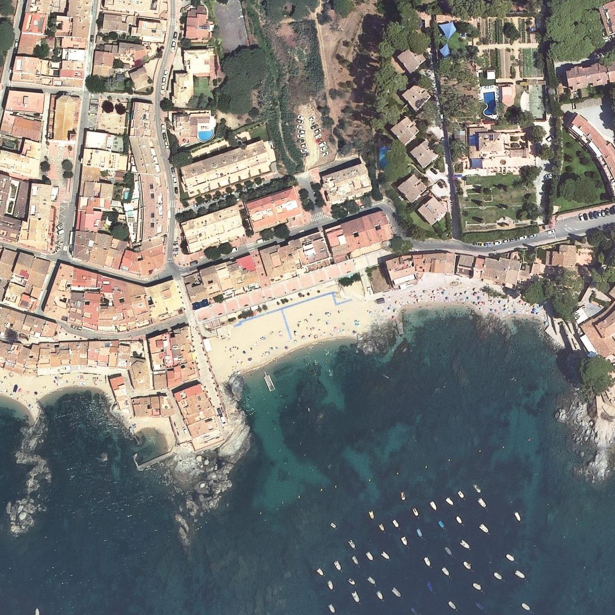 Aerial map of Platja del Canadell