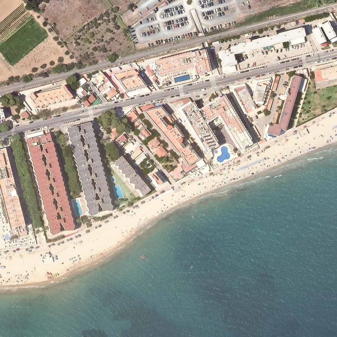 Aerial map of Platja del Cap de Sant Pere