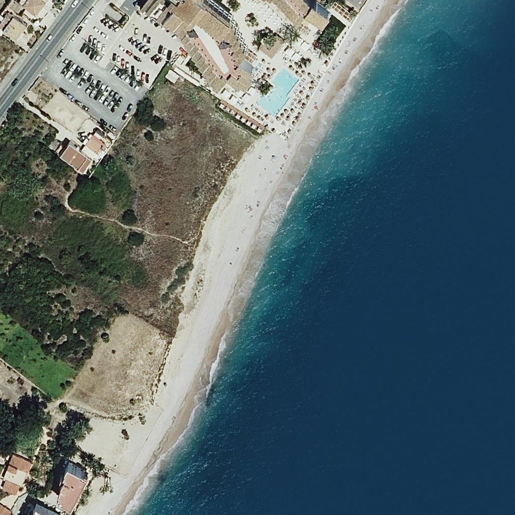 Aerial map of Platja del Cap Negret