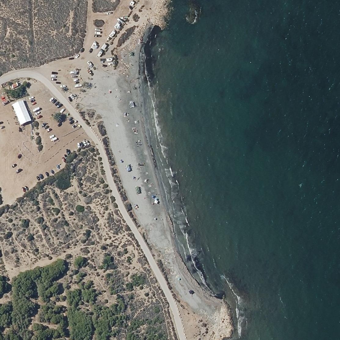 Aerial map of Platja del Carabasí
