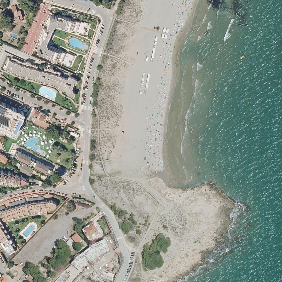 Aerial map of Platja del Carregador