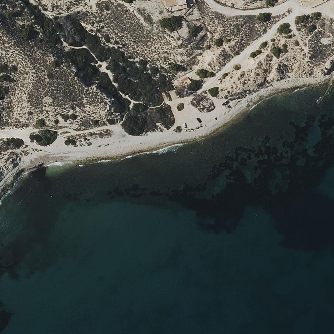 Aerial map of platja del Carritxal