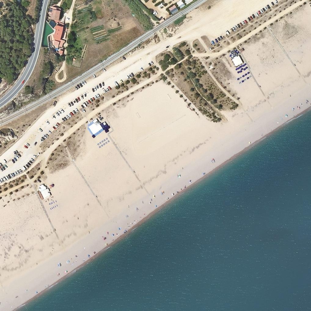 Aerial map of Platja del Cavalló