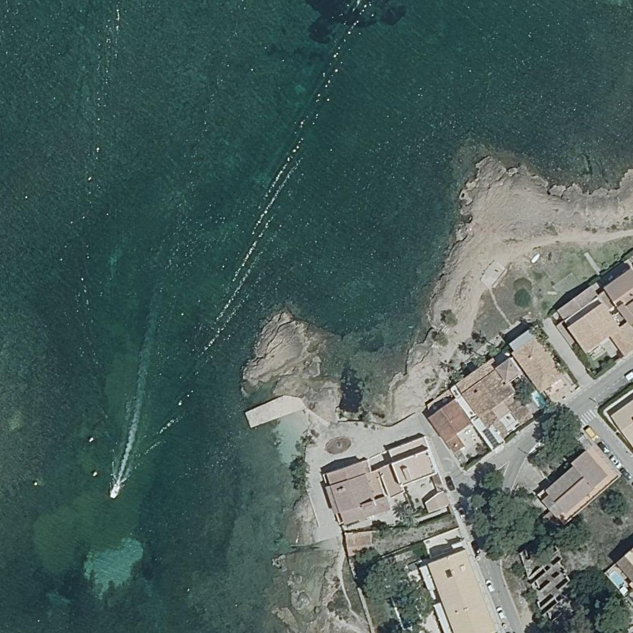 Aerial map of Platja del Clot