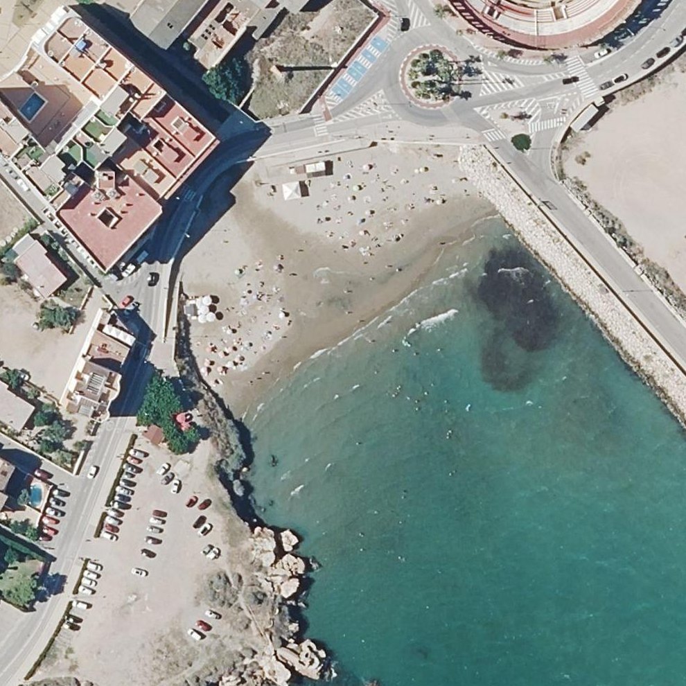 Aerial map of Platja del Clot