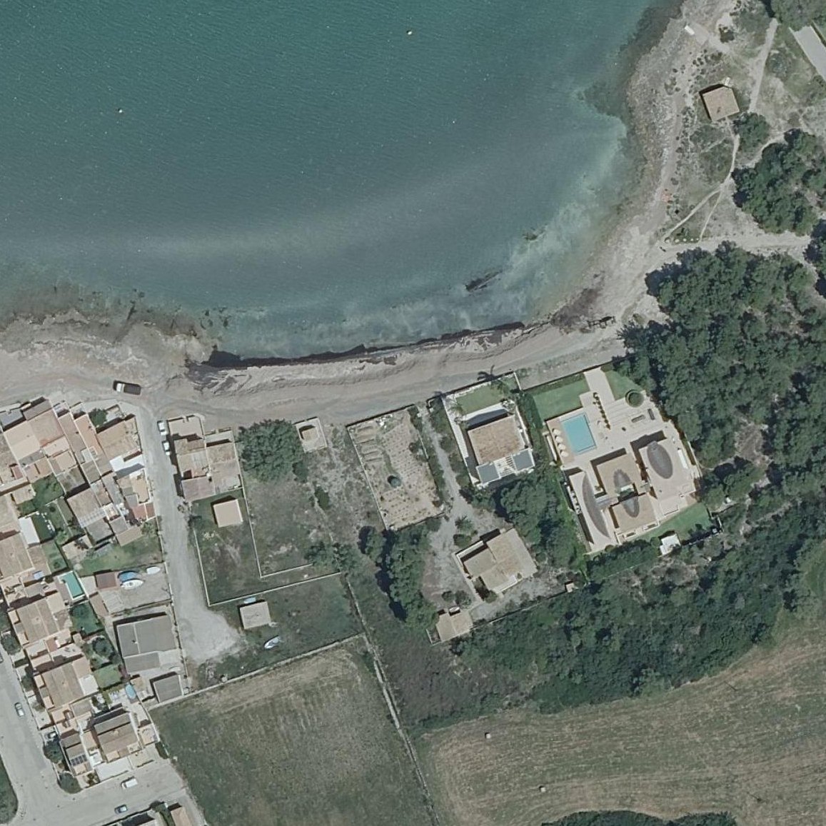 Aerial map of Platja del Corral d'en Bennàssar