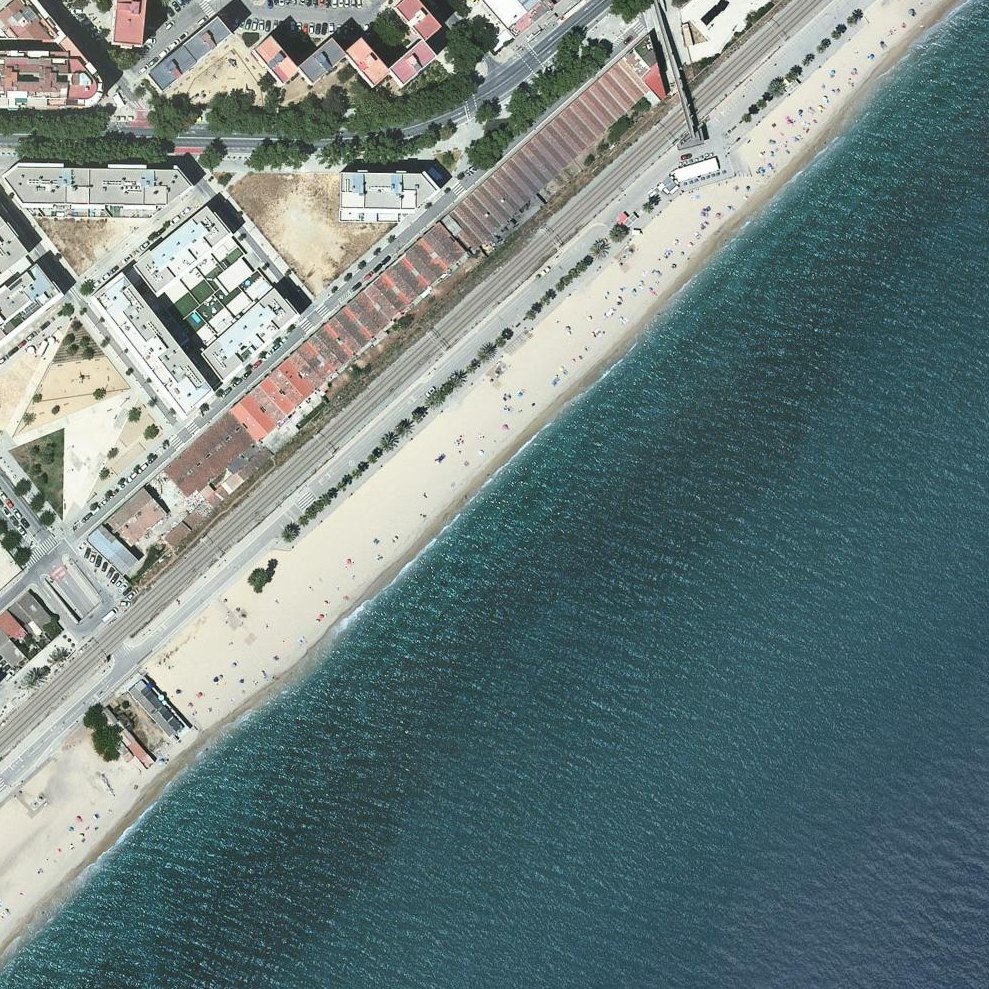 Aerial map of Platja del Cristall