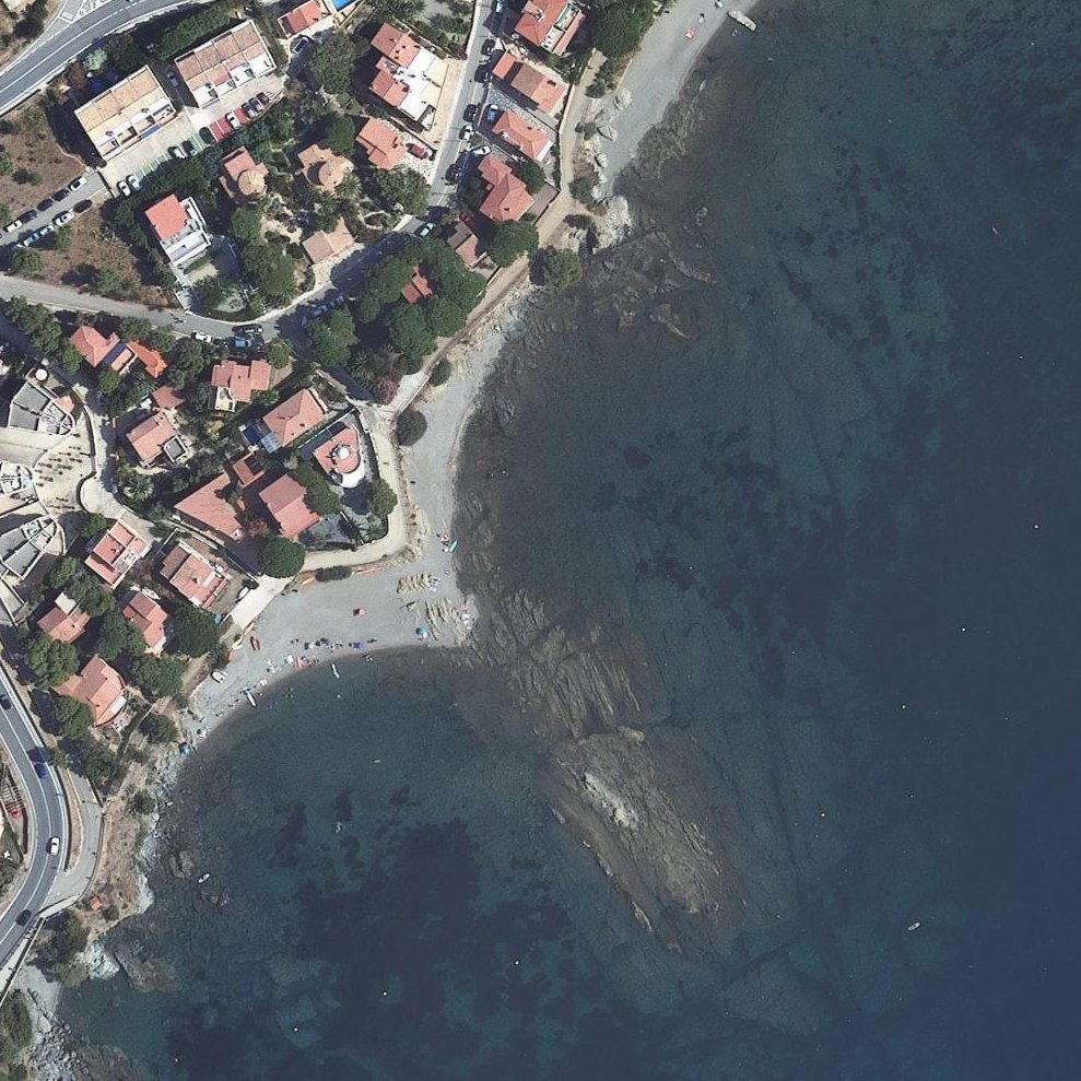 Aerial map of Platja del Cros
