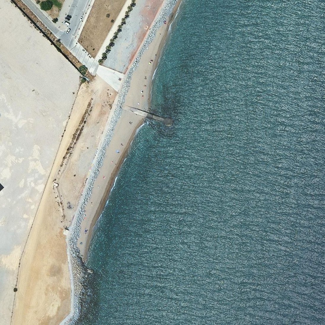 Aerial map of Platja del Litoral