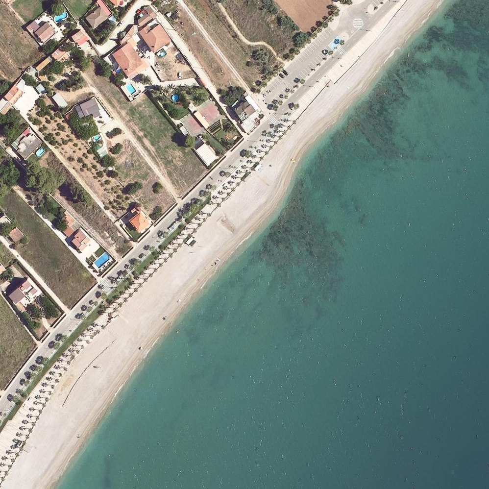 Aerial map of Platja del Marjal