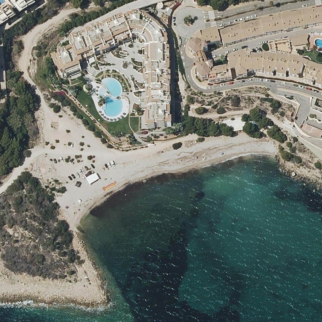 Aerial map of Platja del Mascarat