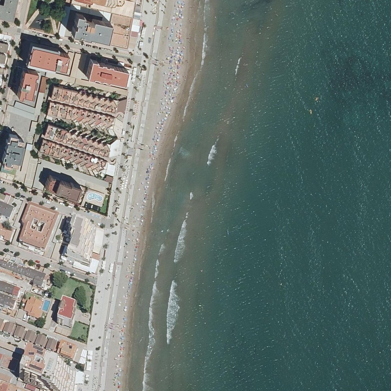 Aerial map of Platja del Morro de Gos