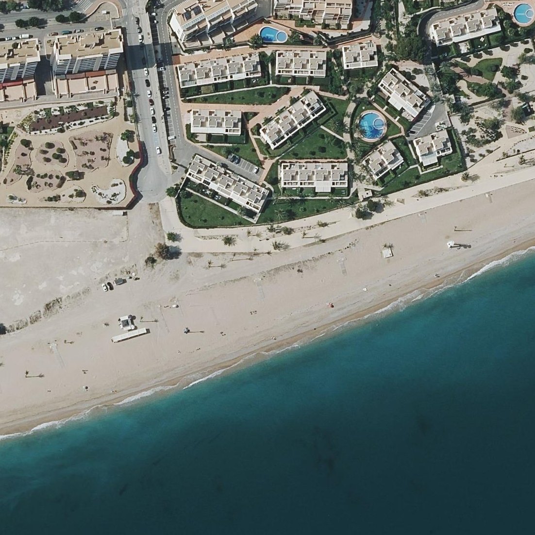Aerial map of Platja del Paradís