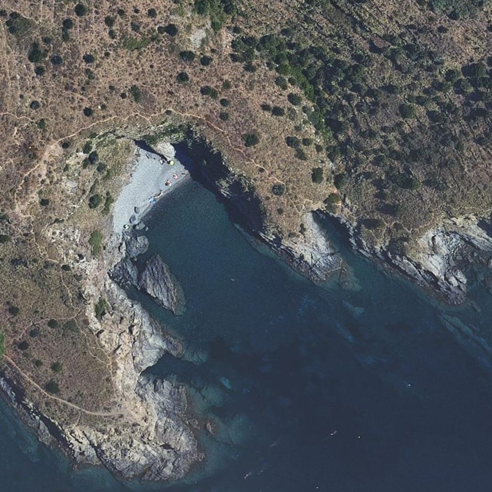 Aerial map of Platja del Pi