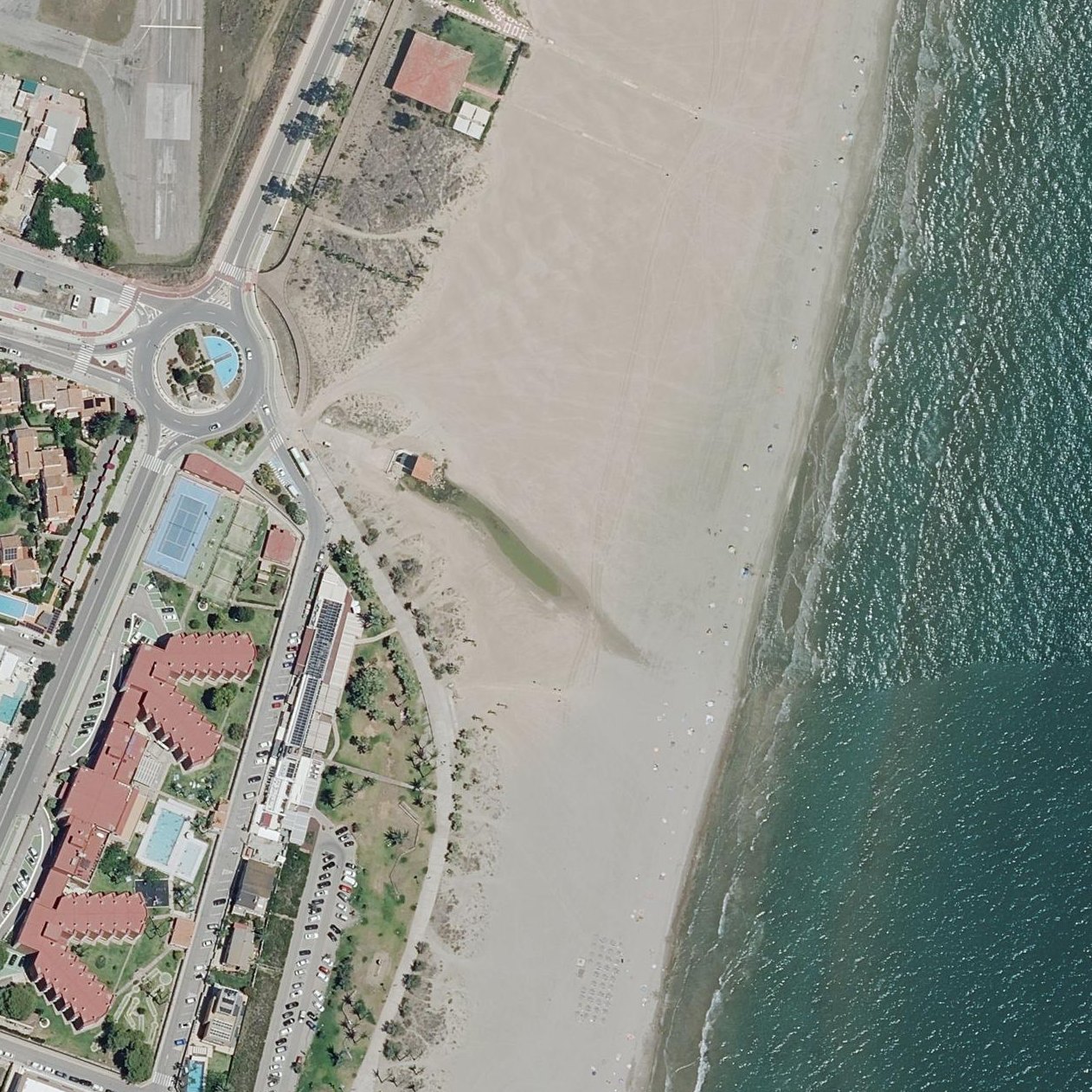 Aerial map of Platja del Pinar