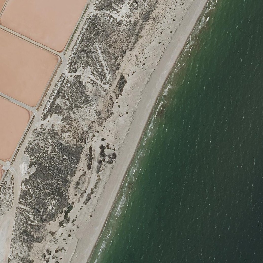 Aerial map of Platja del Pinet