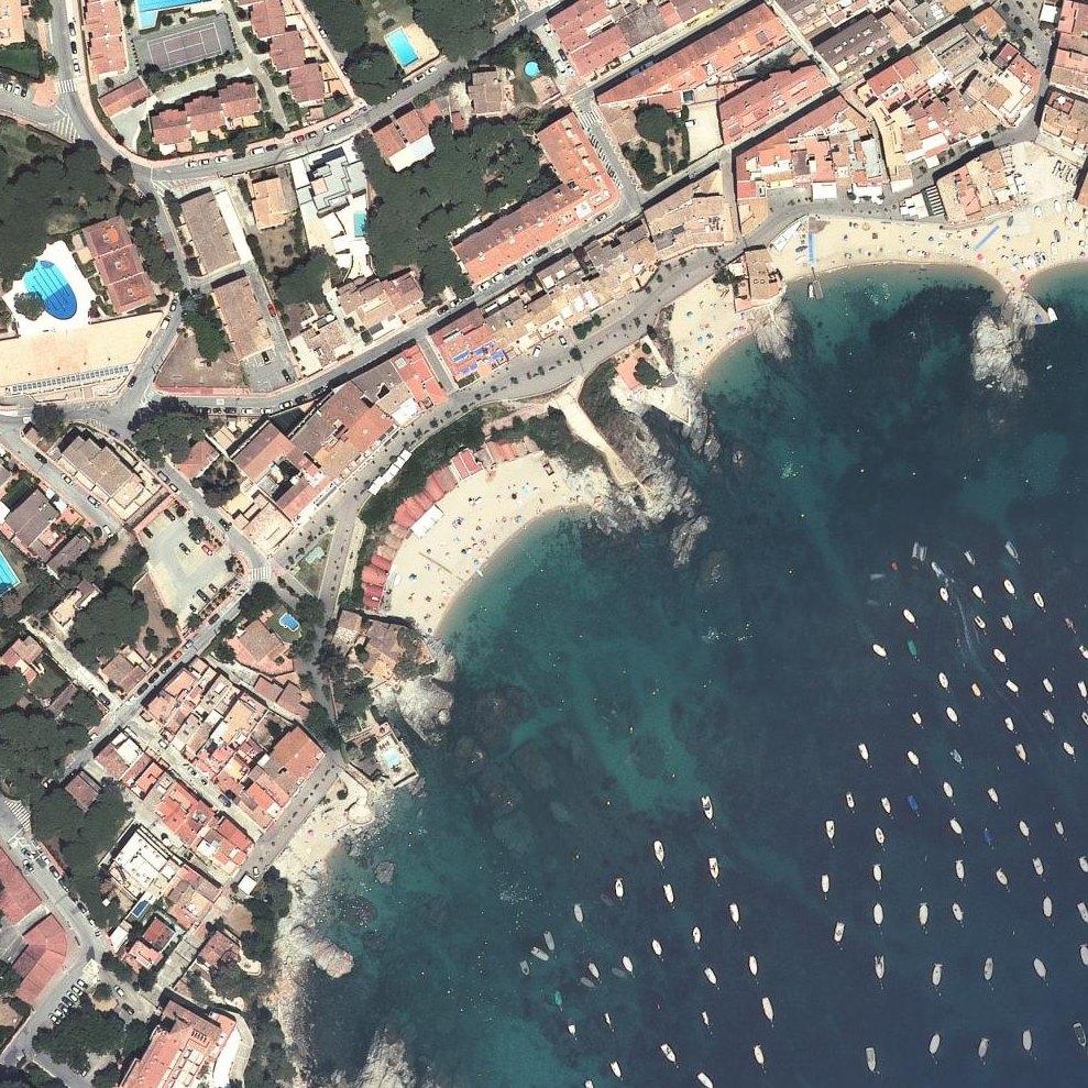 Aerial map of Platja del Port Pelegrí