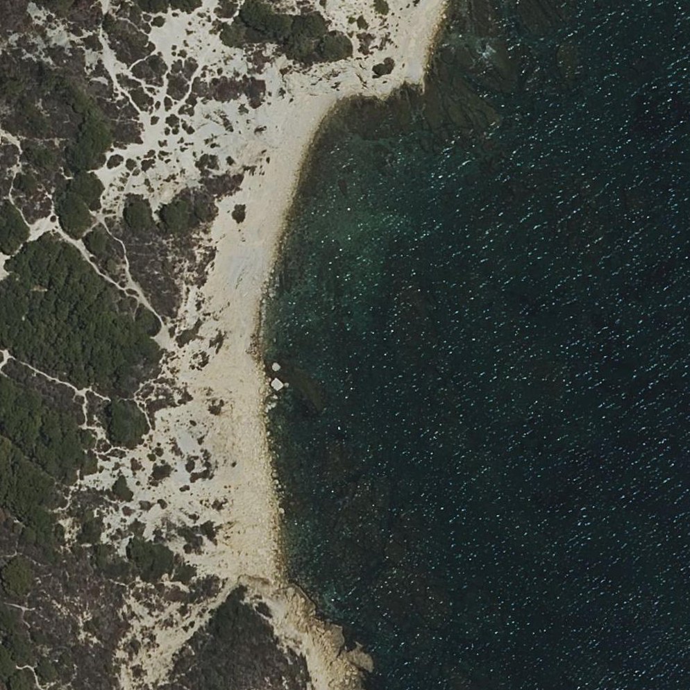 Aerial map of Platja del Portixol