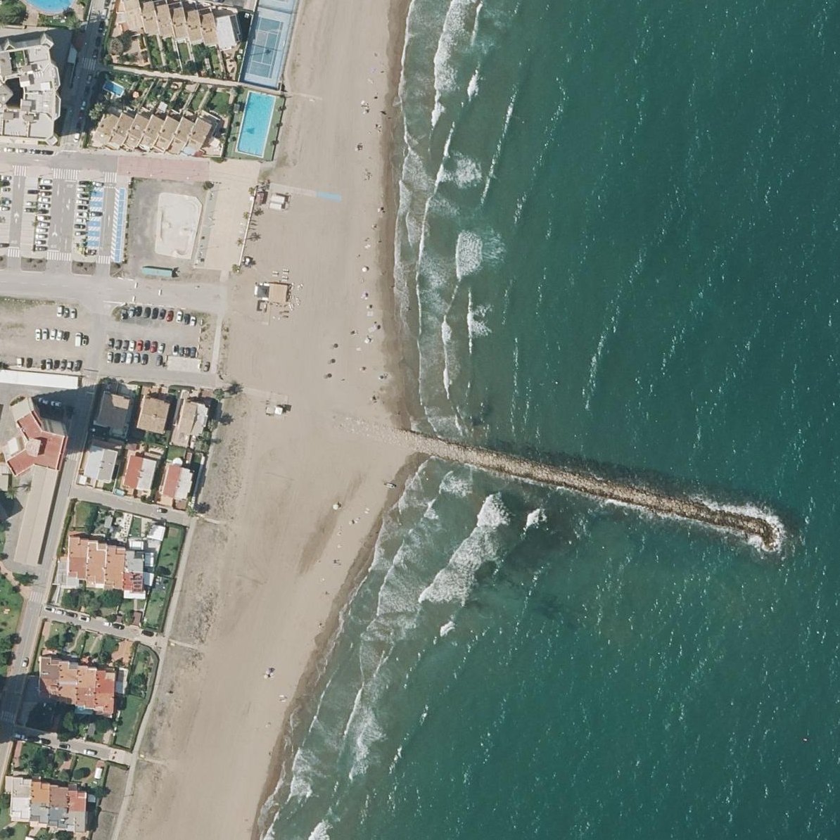 Aerial map of Platja del Puig