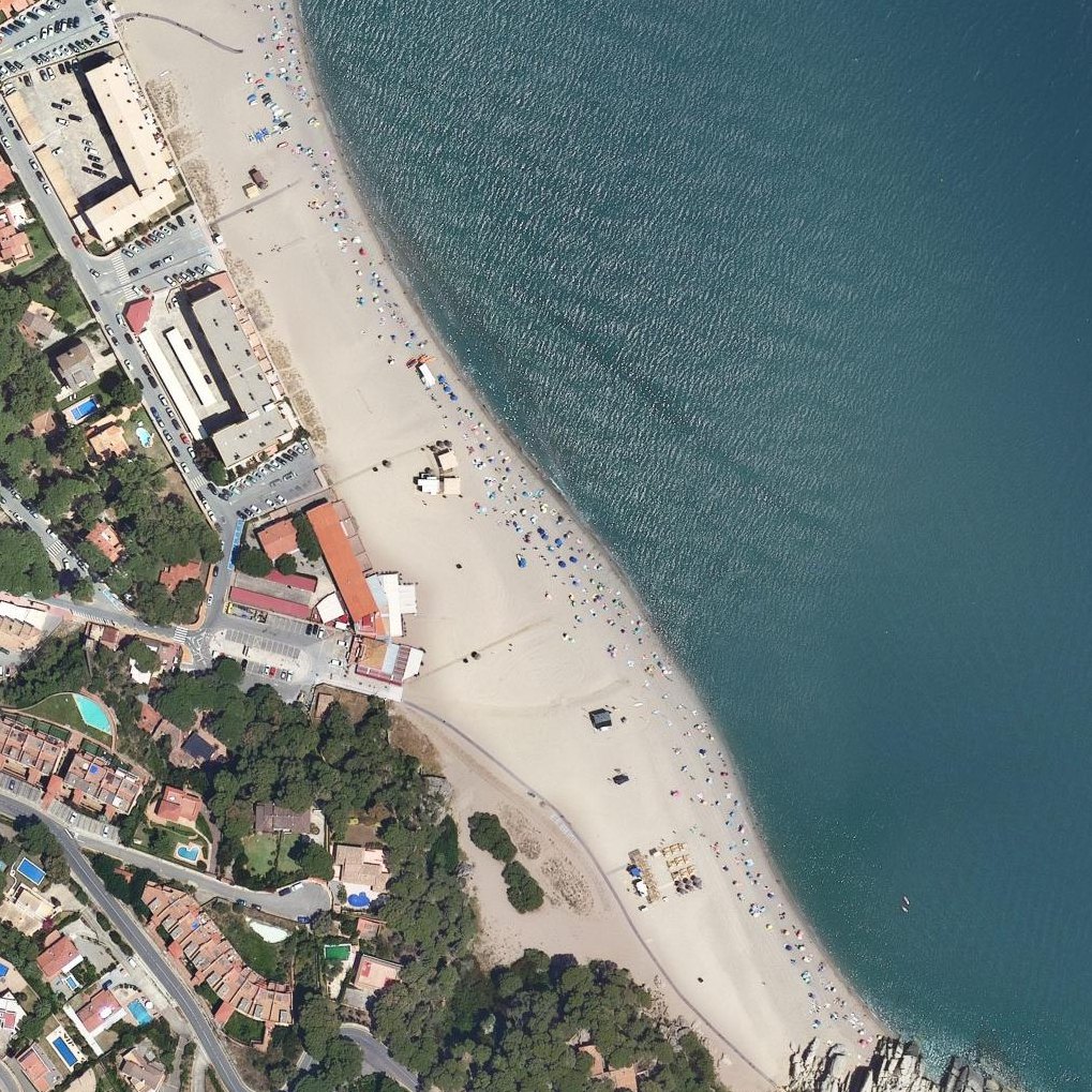 Aerial map of Platja del Racó