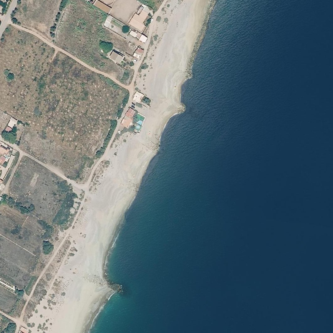 Aerial map of Platja del Rajolí