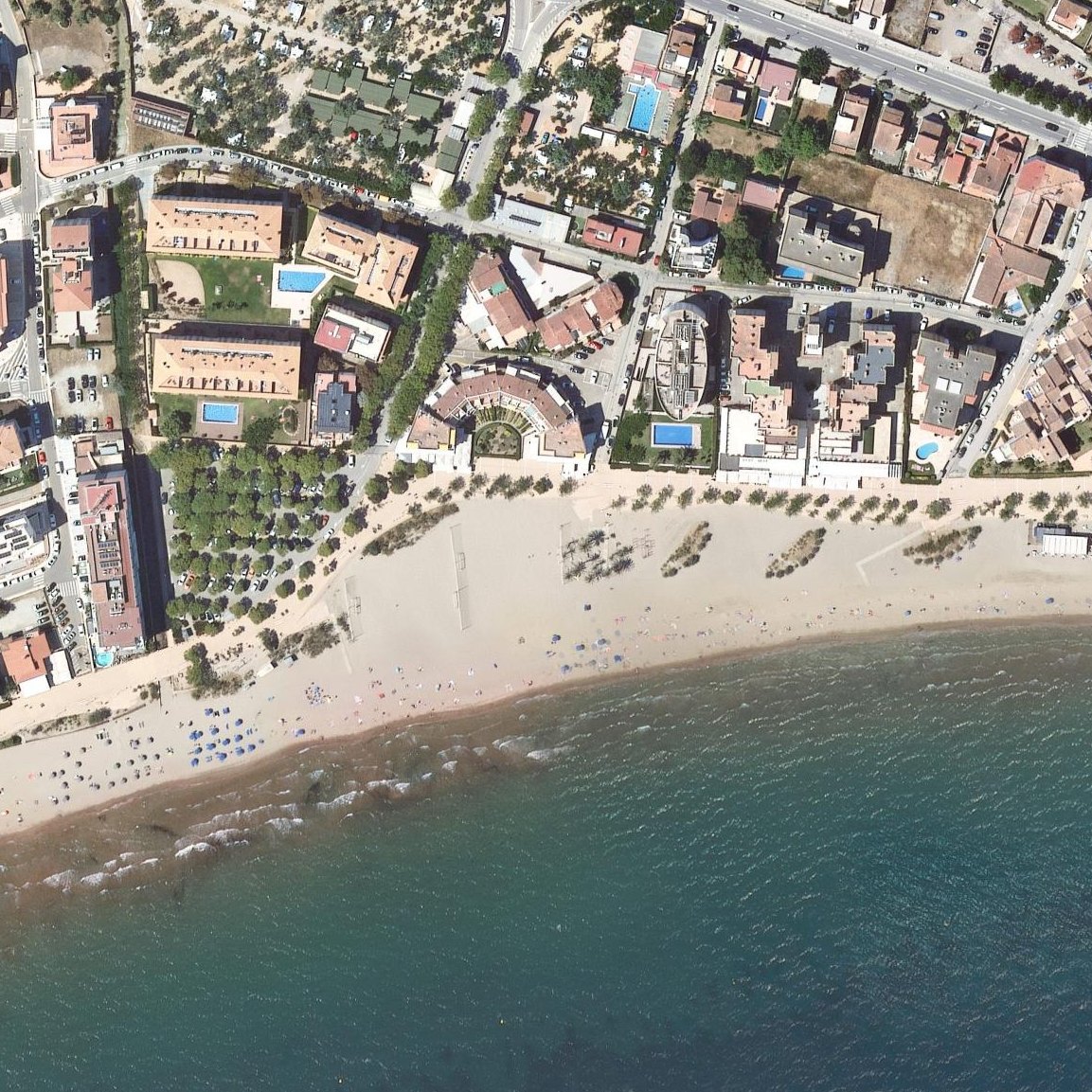Aerial map of Platja del Rastell