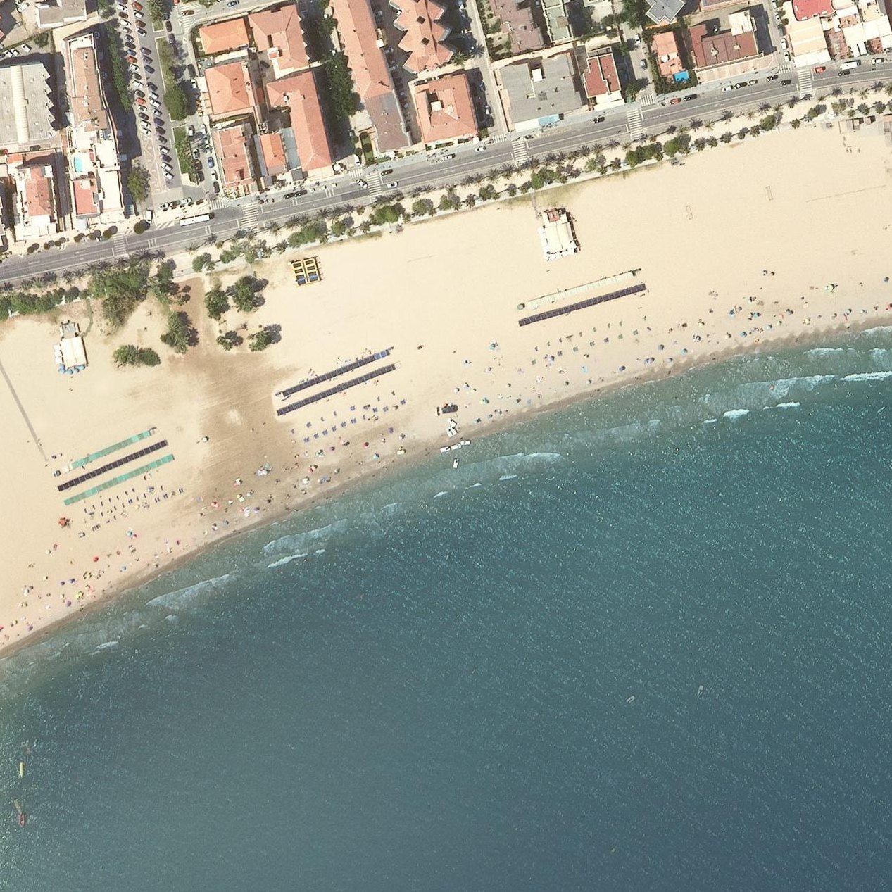 Aerial map of Platja del Regueral