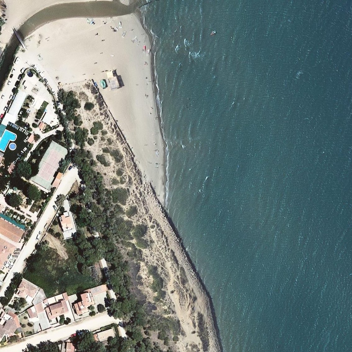 Aerial map of Platja del Riuet