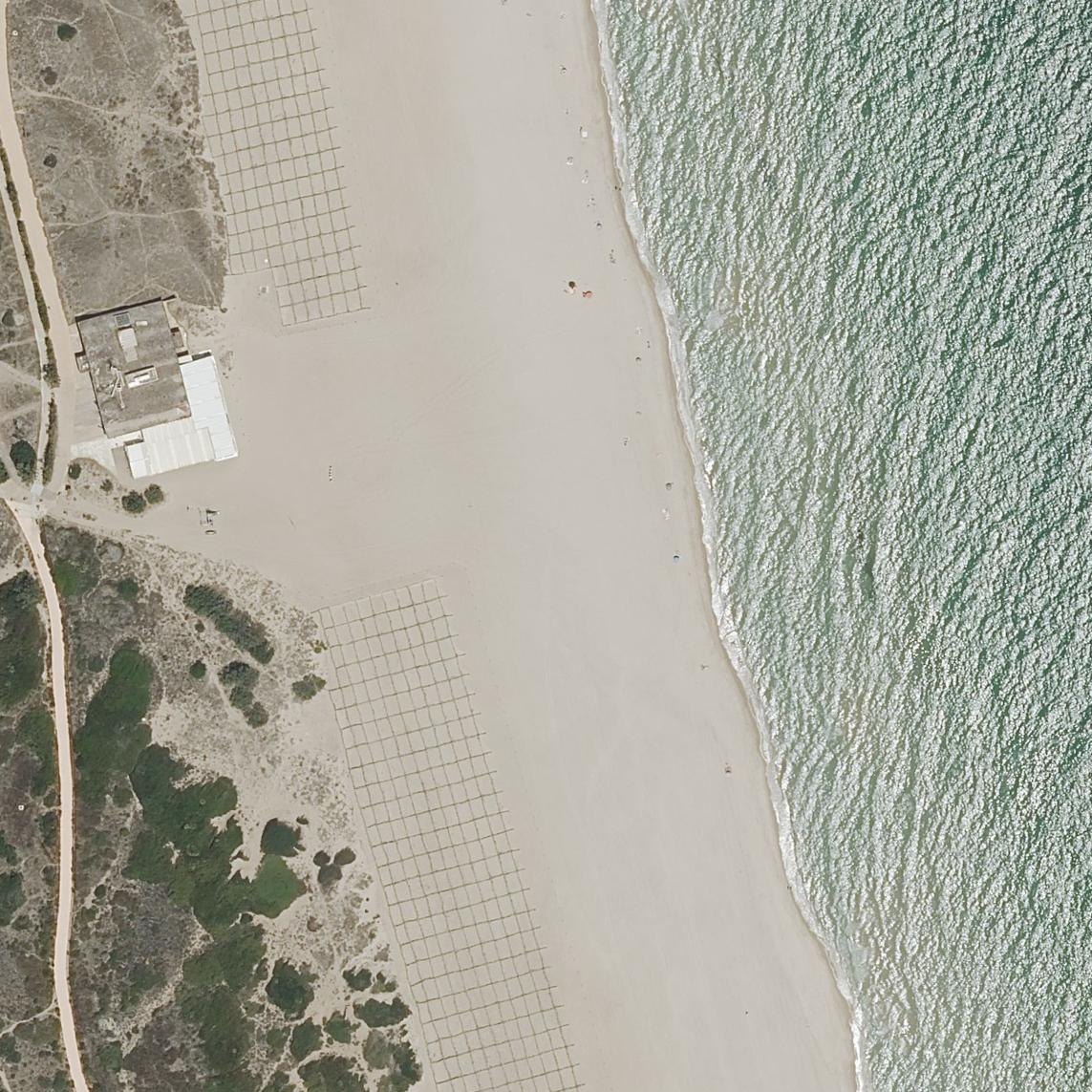 Aerial map of Platja del Saler