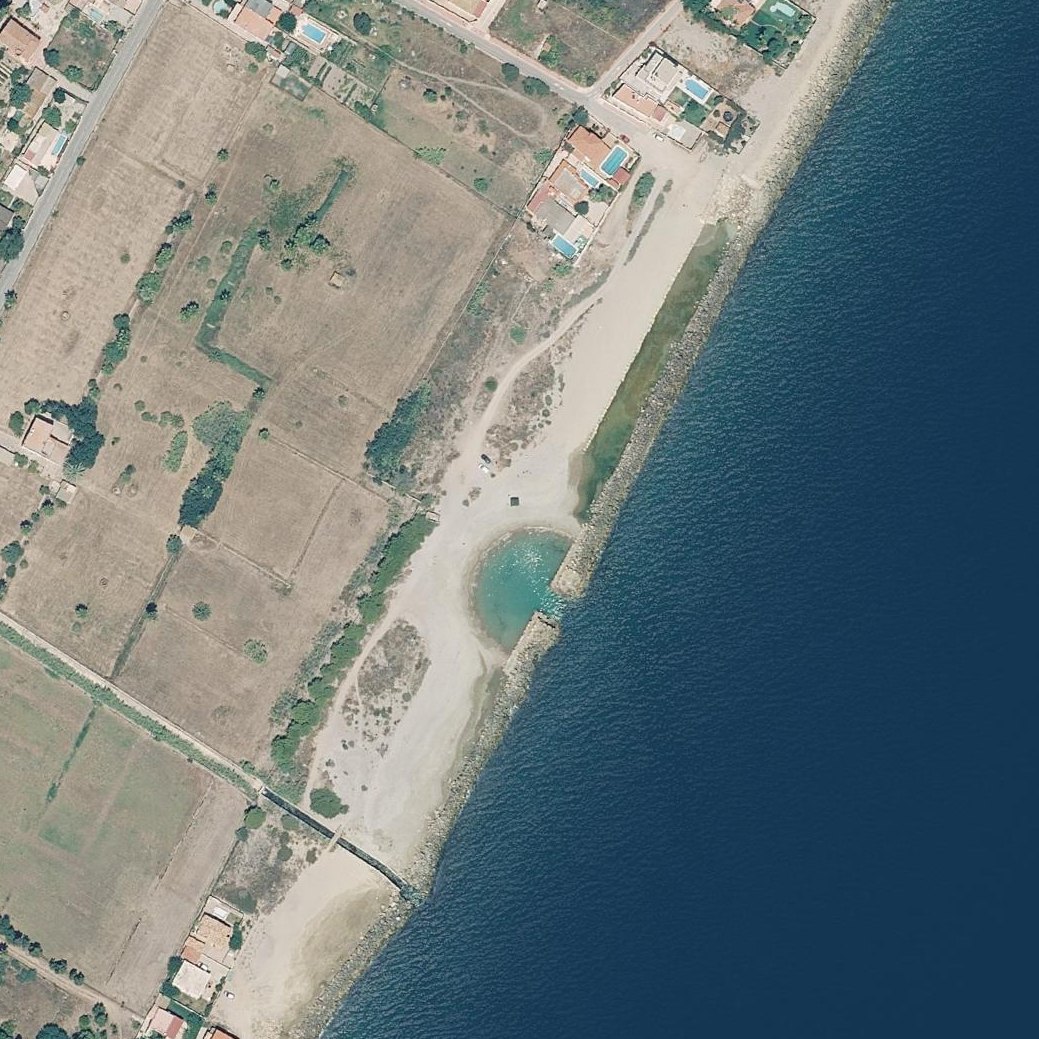 Aerial map of Platja del Serredal