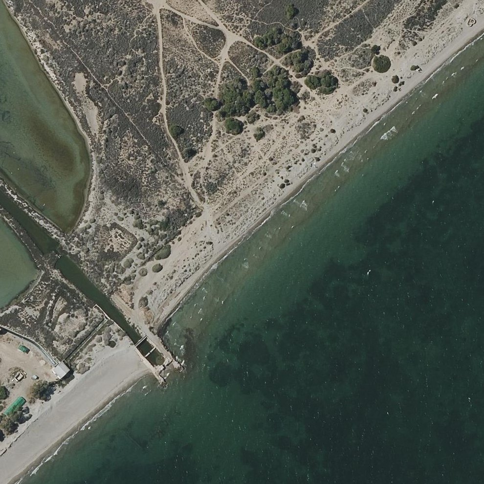 Aerial map of Platja del Tamarit