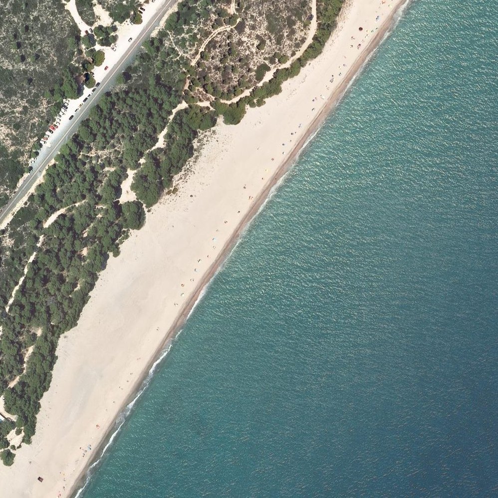 Aerial map of Platja Del Torn