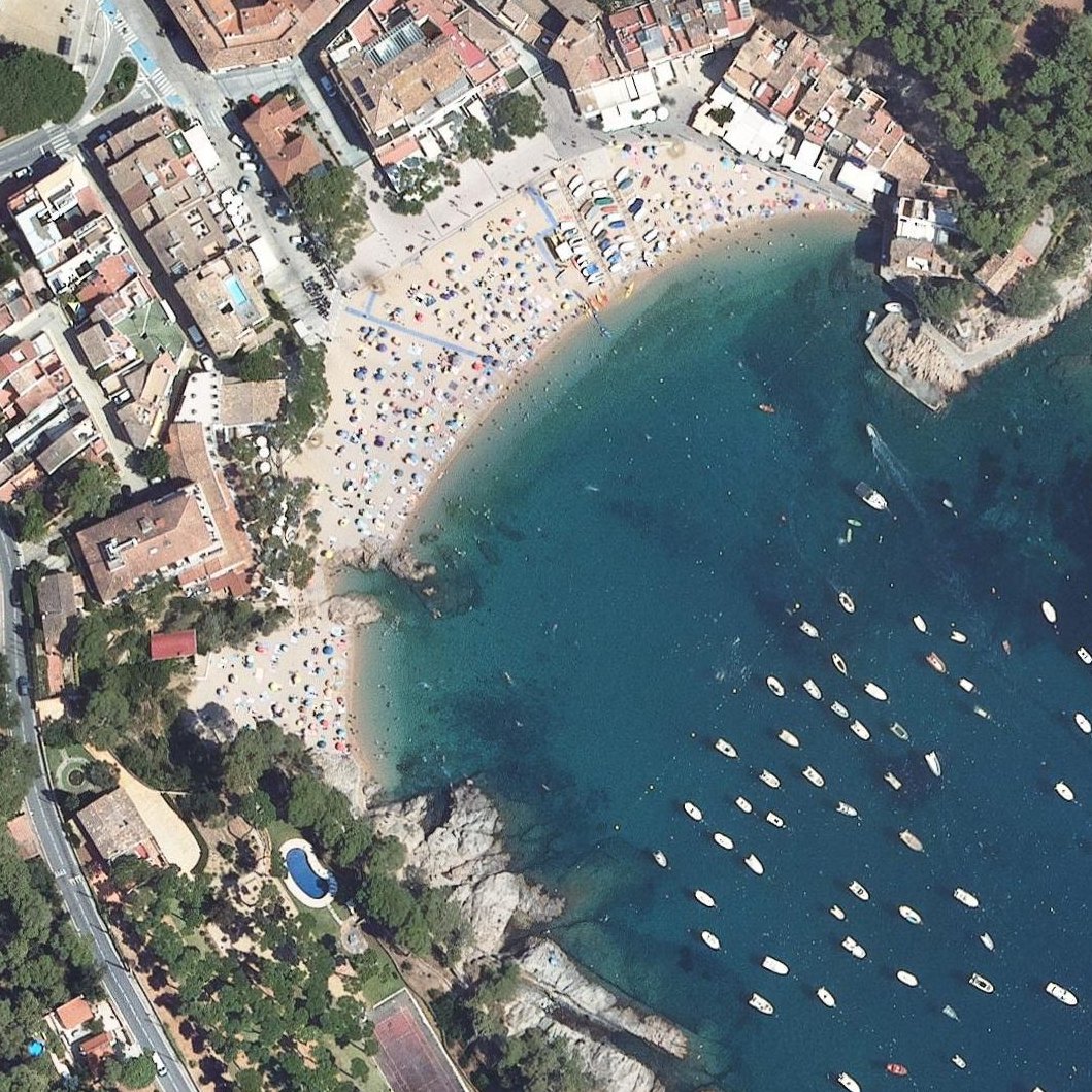 Aerial map of Platja Dels Liris
