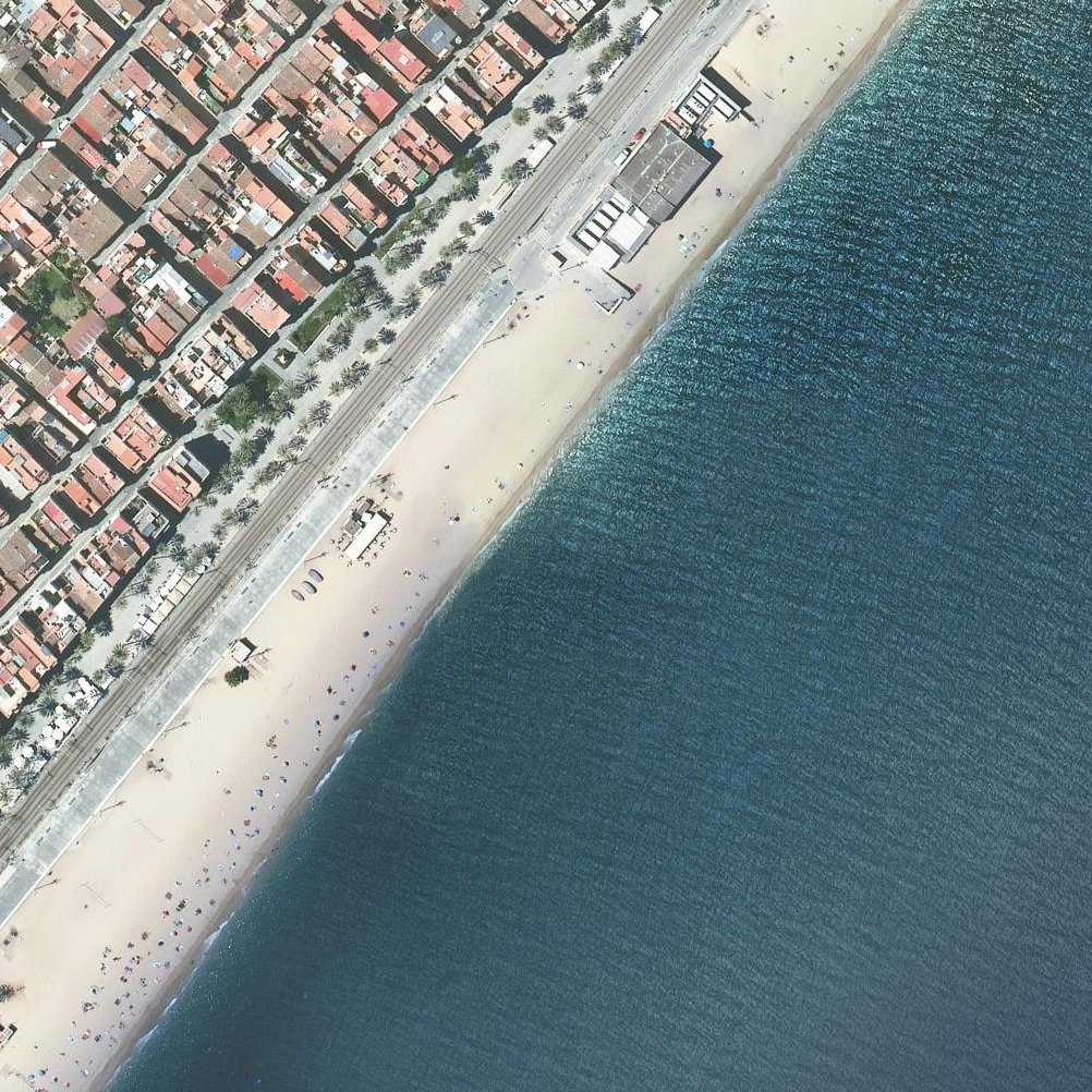 Aerial map of Platja dels Pescadors