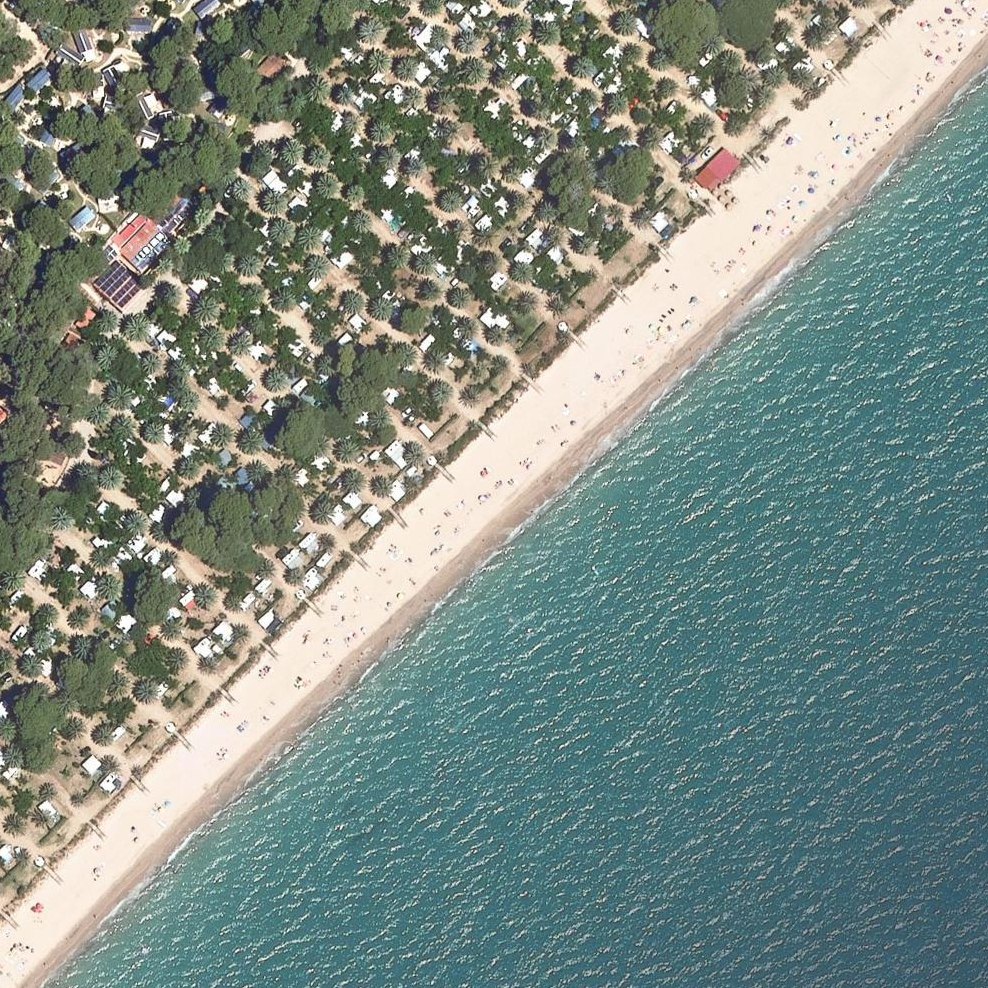 Aerial map of Platja dels Pilans
