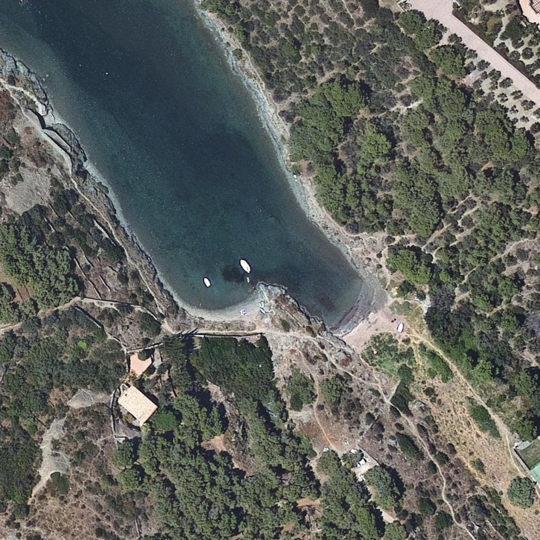 Aerial map of Platja des Calders