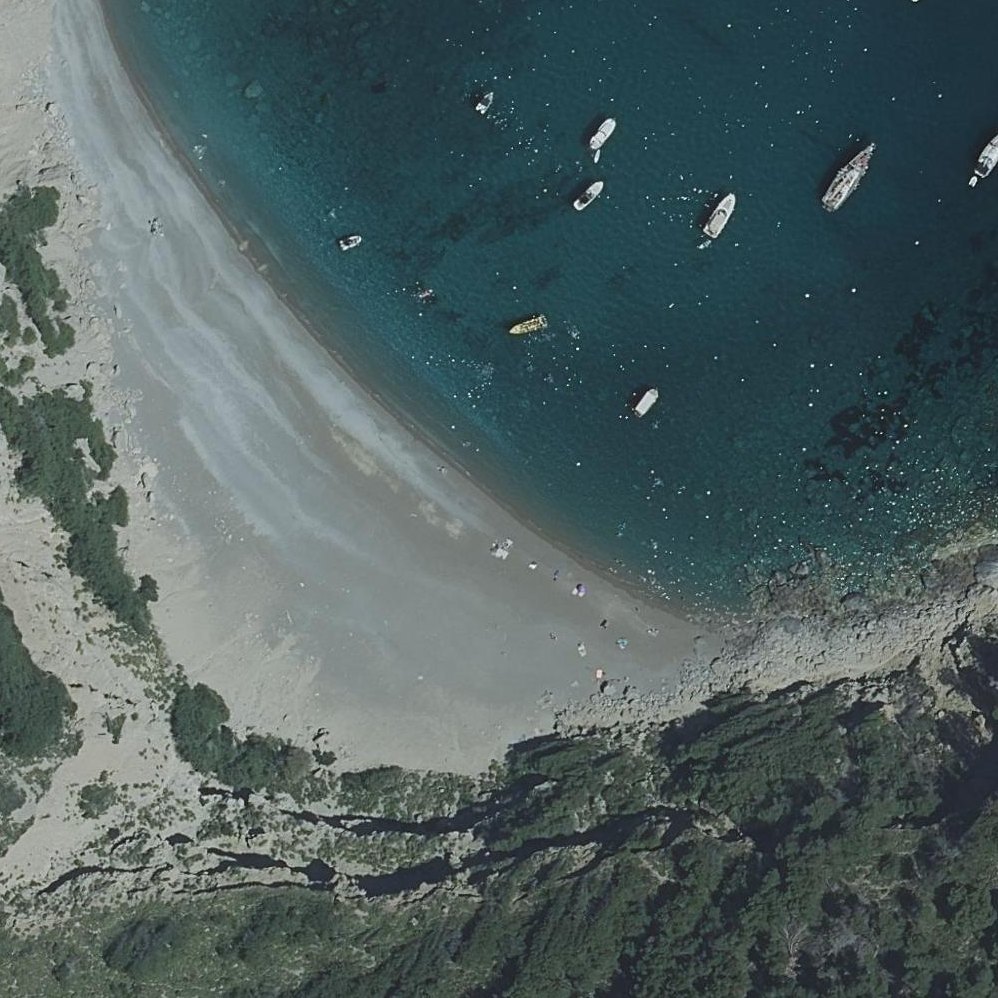 Aerial map of Platja des Coll Baix