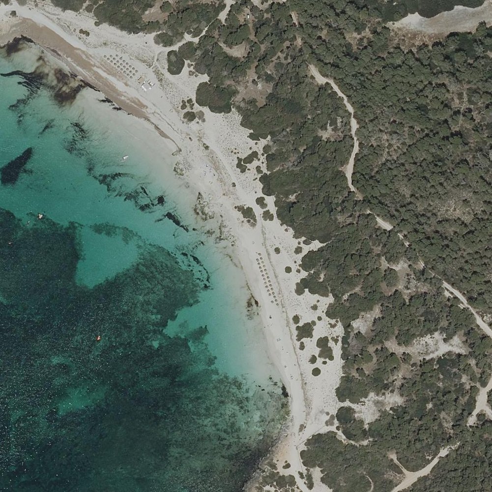 Aerial map of Platja des Dolç