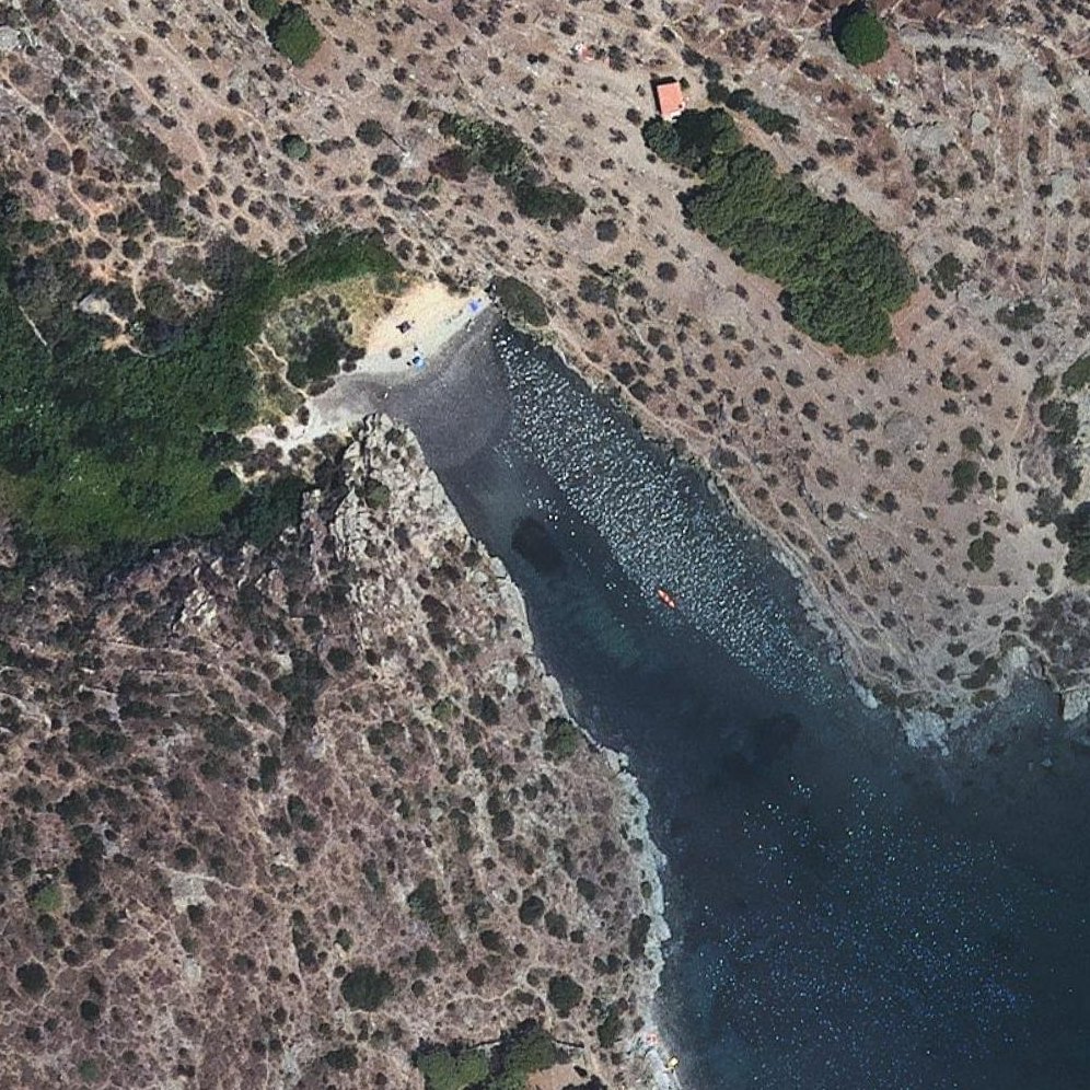 Aerial map of Platja des Jonquet