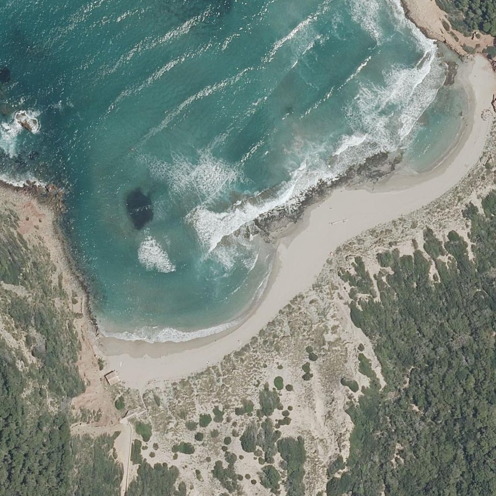 Aerial map of Platja des Tancat