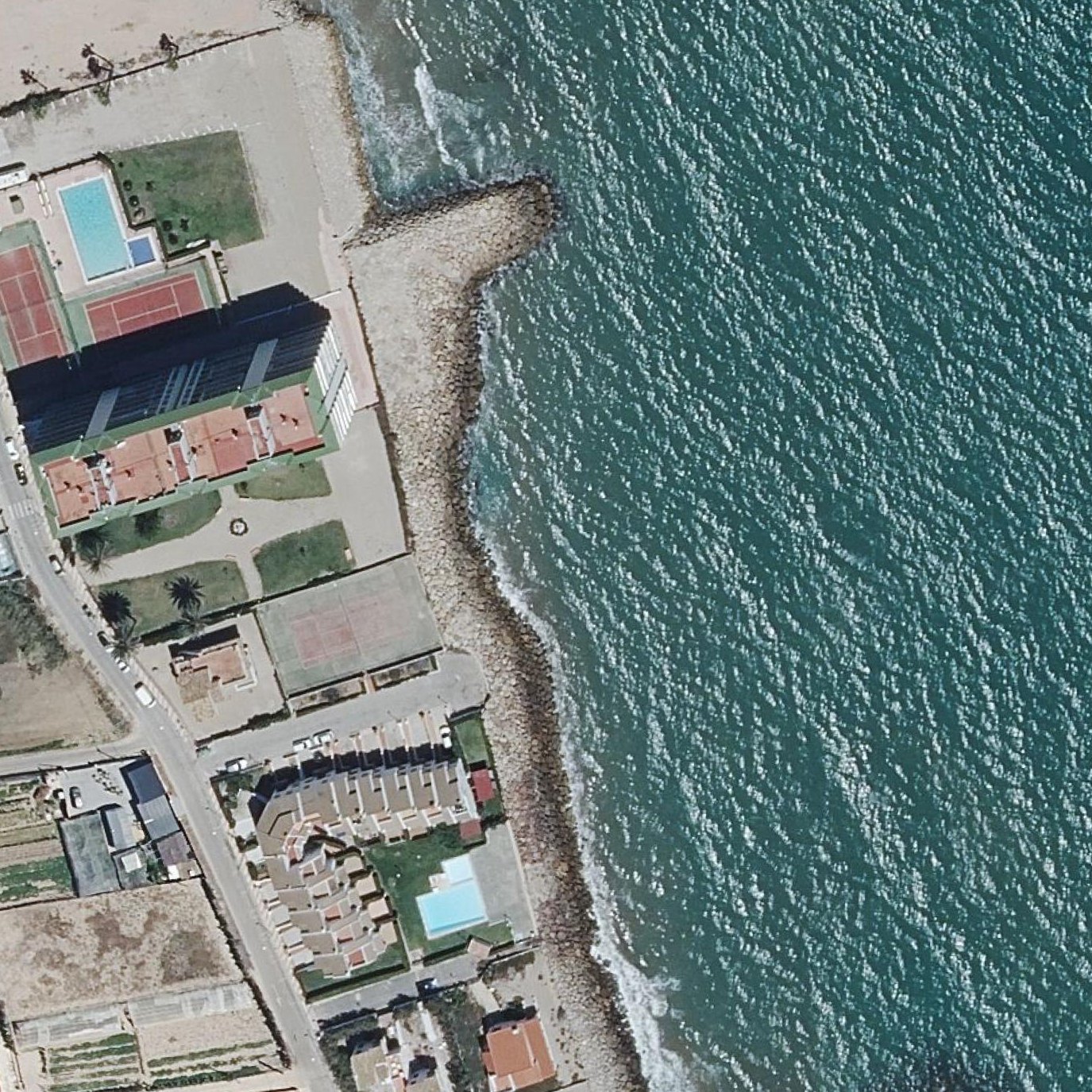 Aerial map of Platja El Marenyet