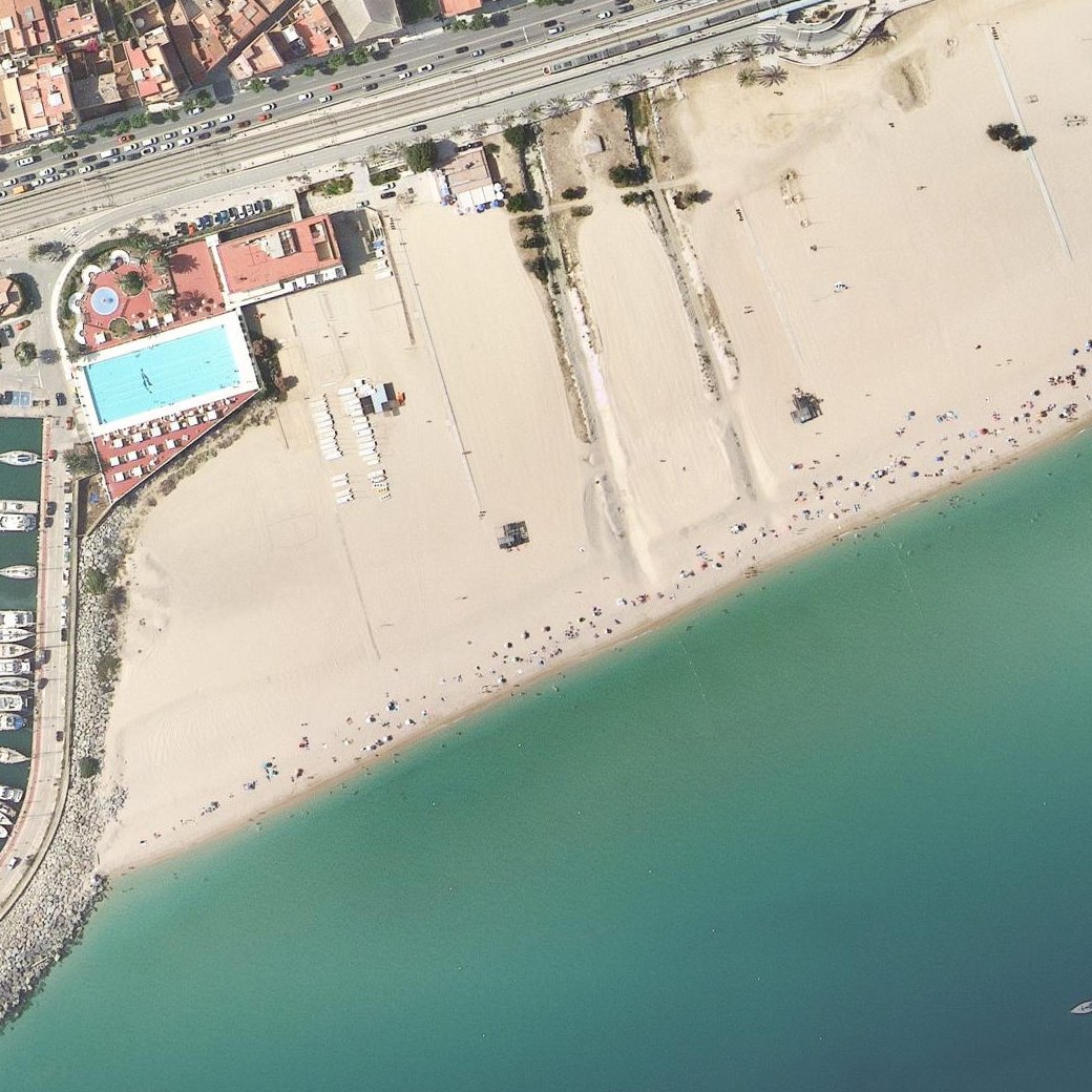 Aerial map of Platja El Masnou