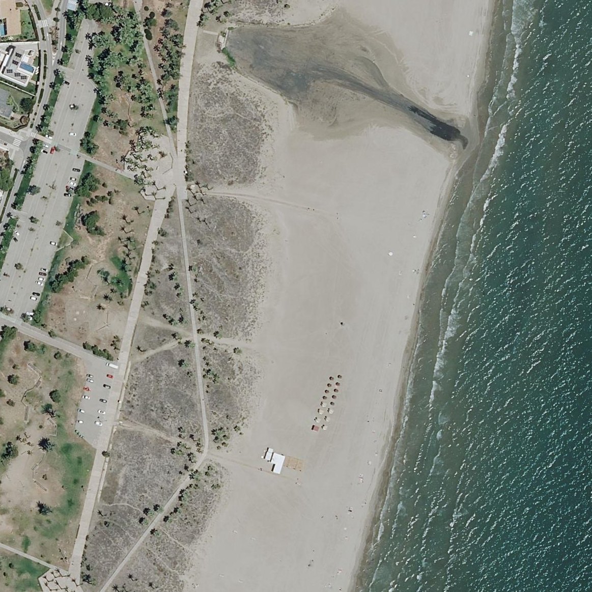 Aerial map of Platja el Palmeral