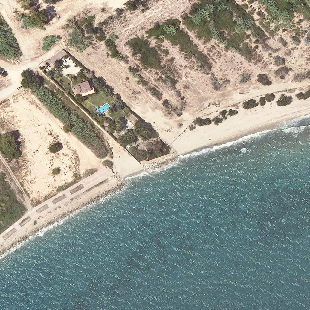 Aerial map of Platja el paradís