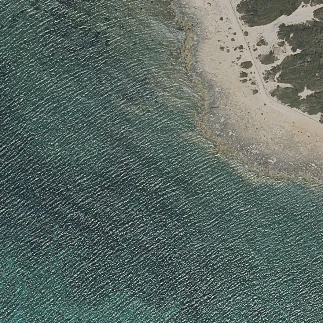 Aerial map of Platja es Carbó